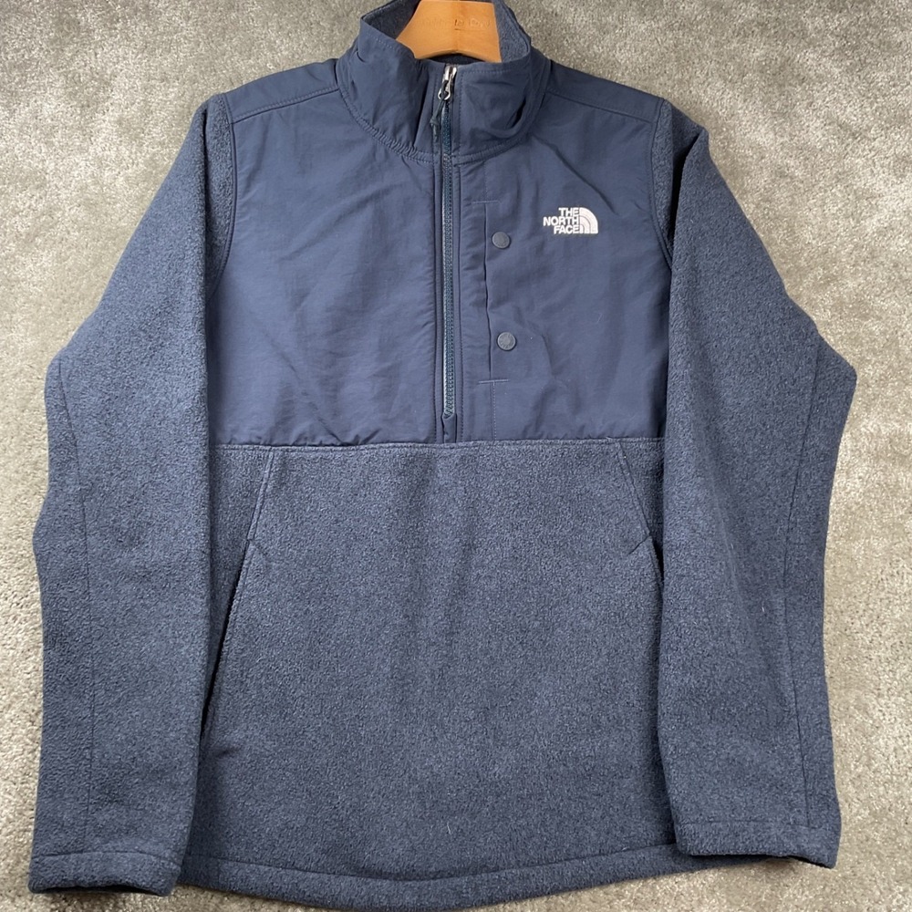 The North Face‎ womens Crescent half-zip fleece Navy Blue  Quarter zip - Picture 2 of 7